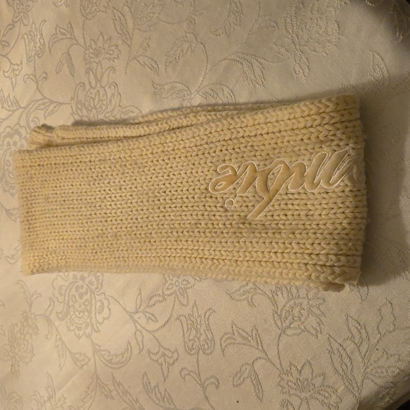 ABERCROMBIE AND FITCH ANGORA BLEND SCARF KNIT CREAM 80" - Picture 7 of 8